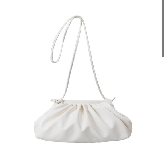 🔄 MONTERREY White Vegan Pouch Clutch Crossbody - Picture 8 of 10